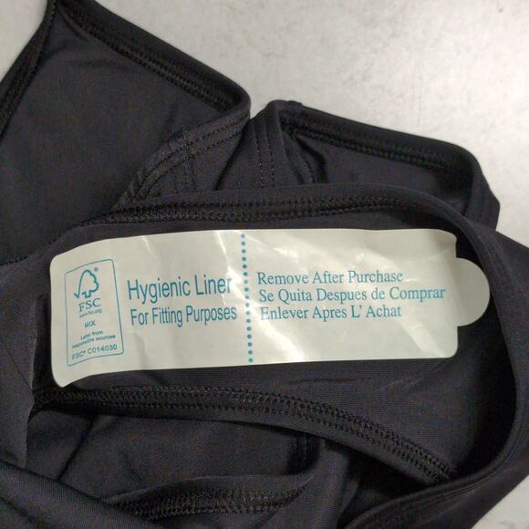 Andie Amalfi One Piece Black Scoop Neck Adjustable Straps Swim Size M New - Picture 6 of 10